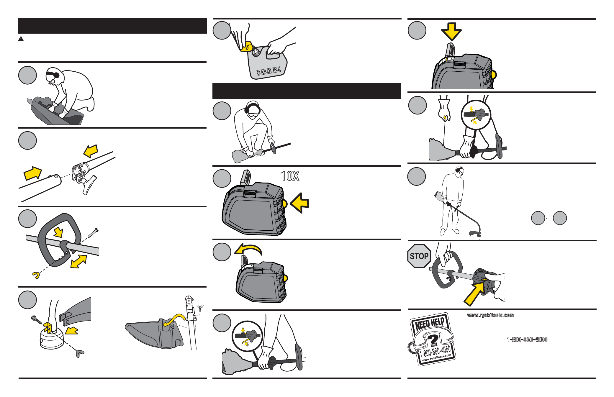 Ryobi RY252CS User Manual | 2 pages | Also for: RY253SS