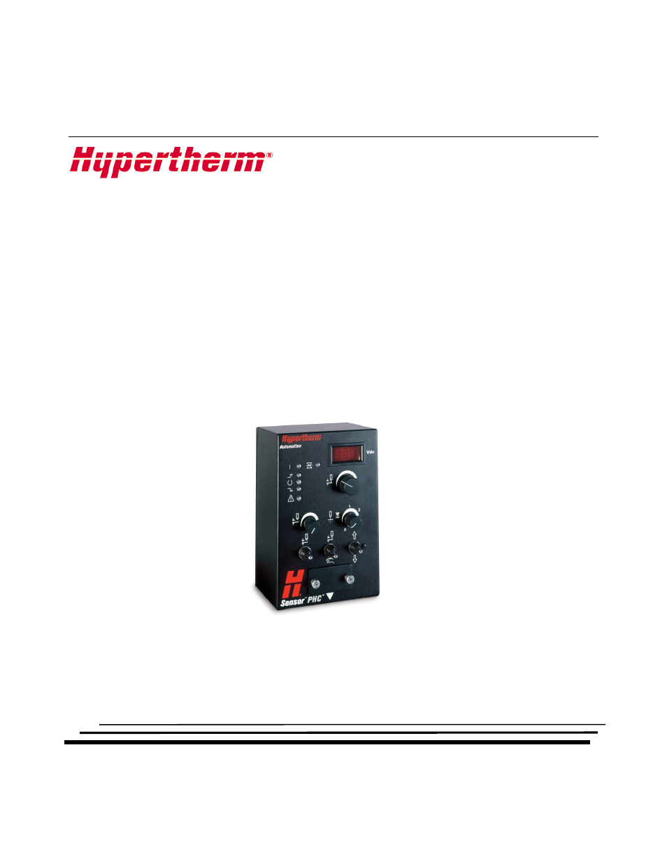 Hypertherm PHC Sensor User Manual | 58 pages