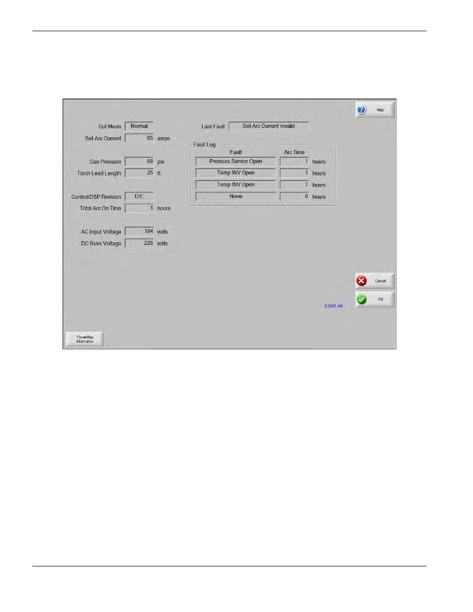 Hypertherm Powermax 65 Cut Chart