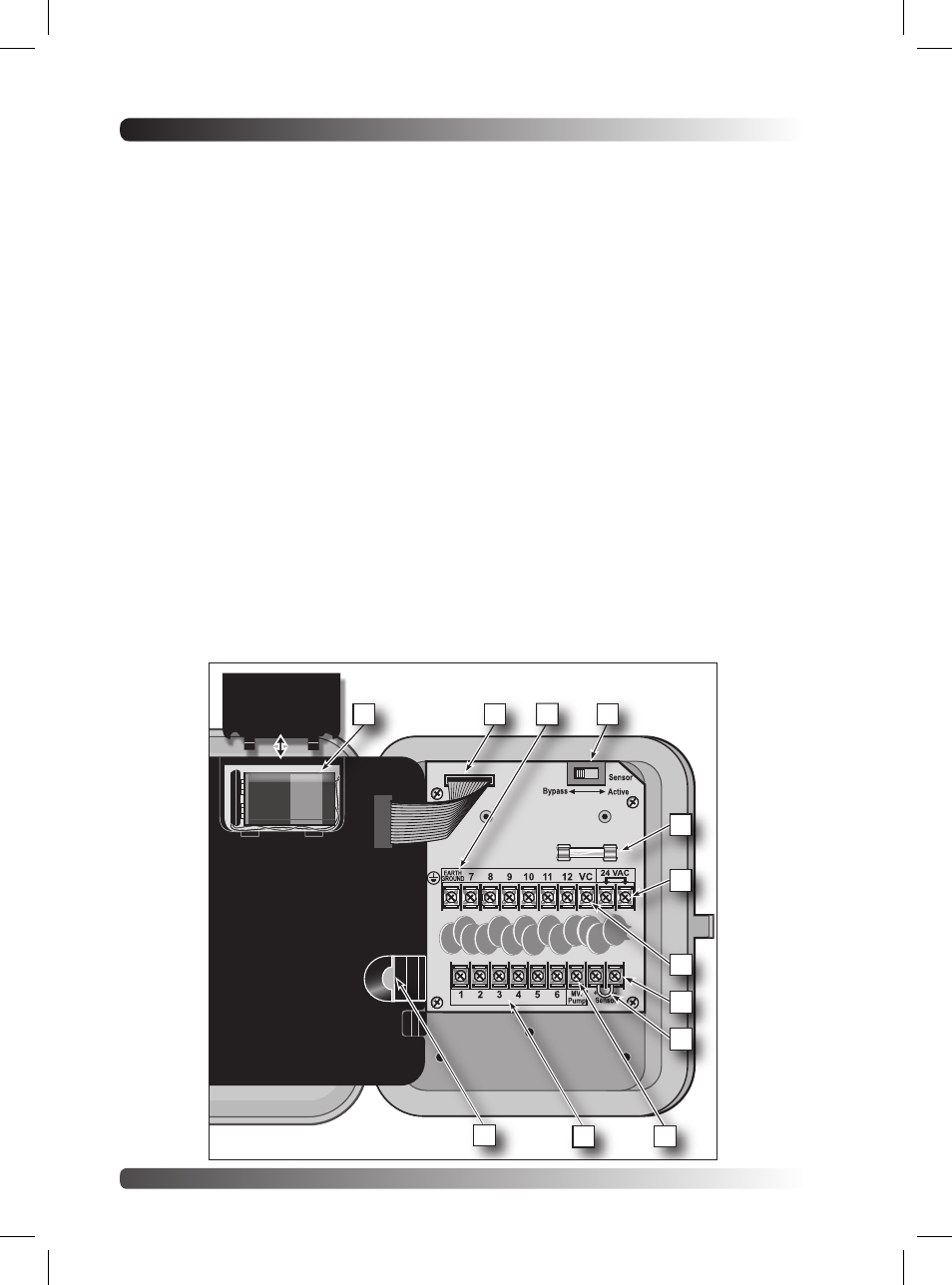 Internal controller components | Irritrol Rain Dial R User Manual