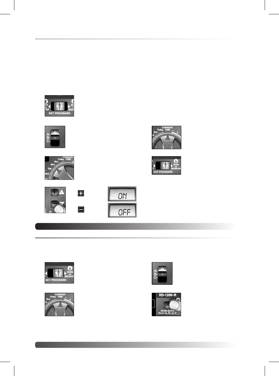 Manual operations | Irritrol Rain Dial R User Manual | Page 10 / 36