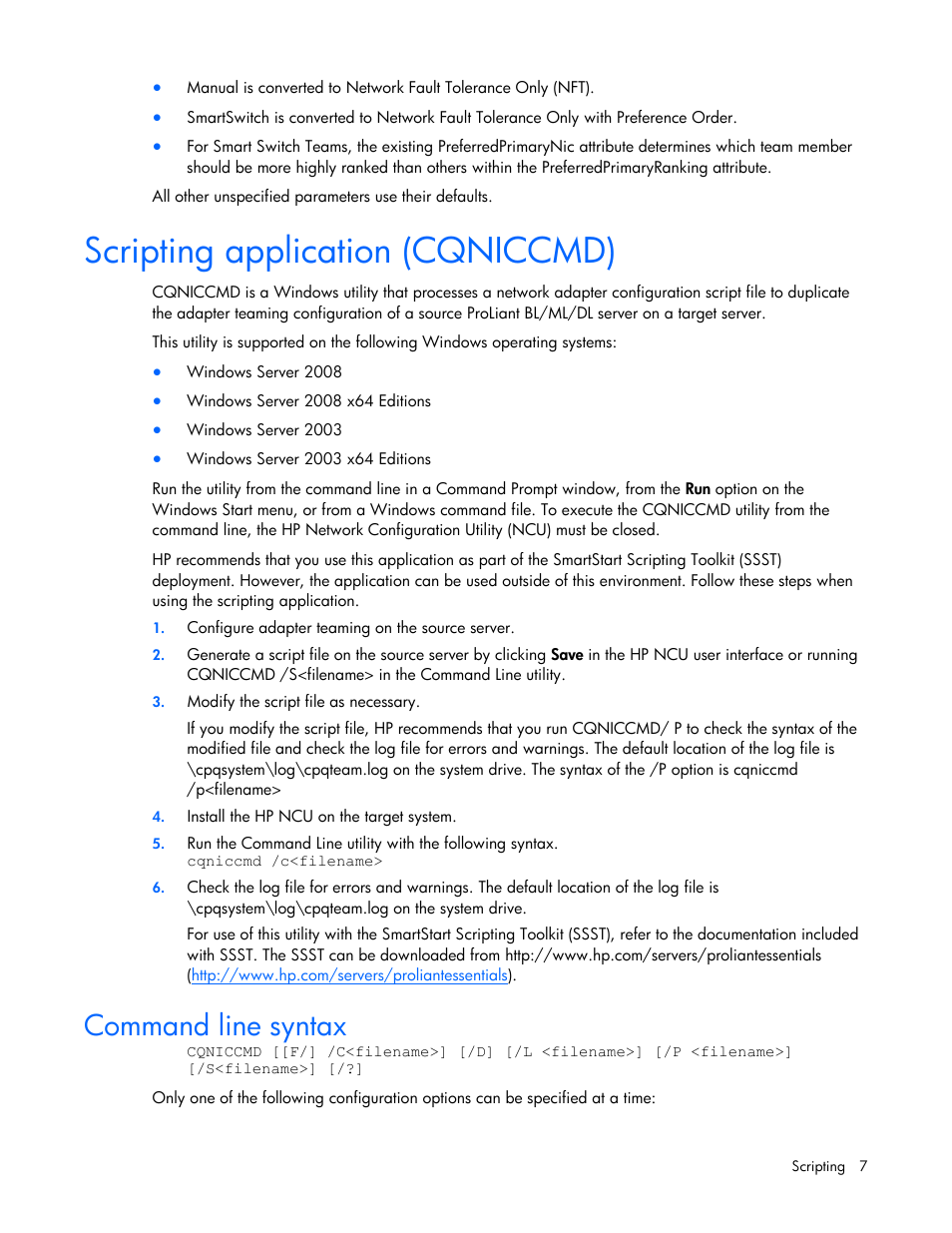 Hp Smart Start Scripting Toolkit Windows Edition Comparison