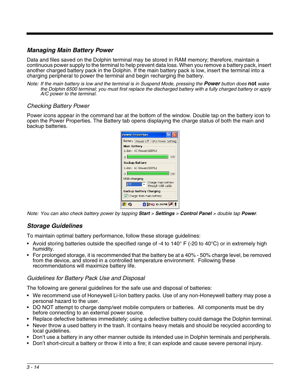 Honeywell DOLPHIN 6500 User Manual | Page 30 / 76