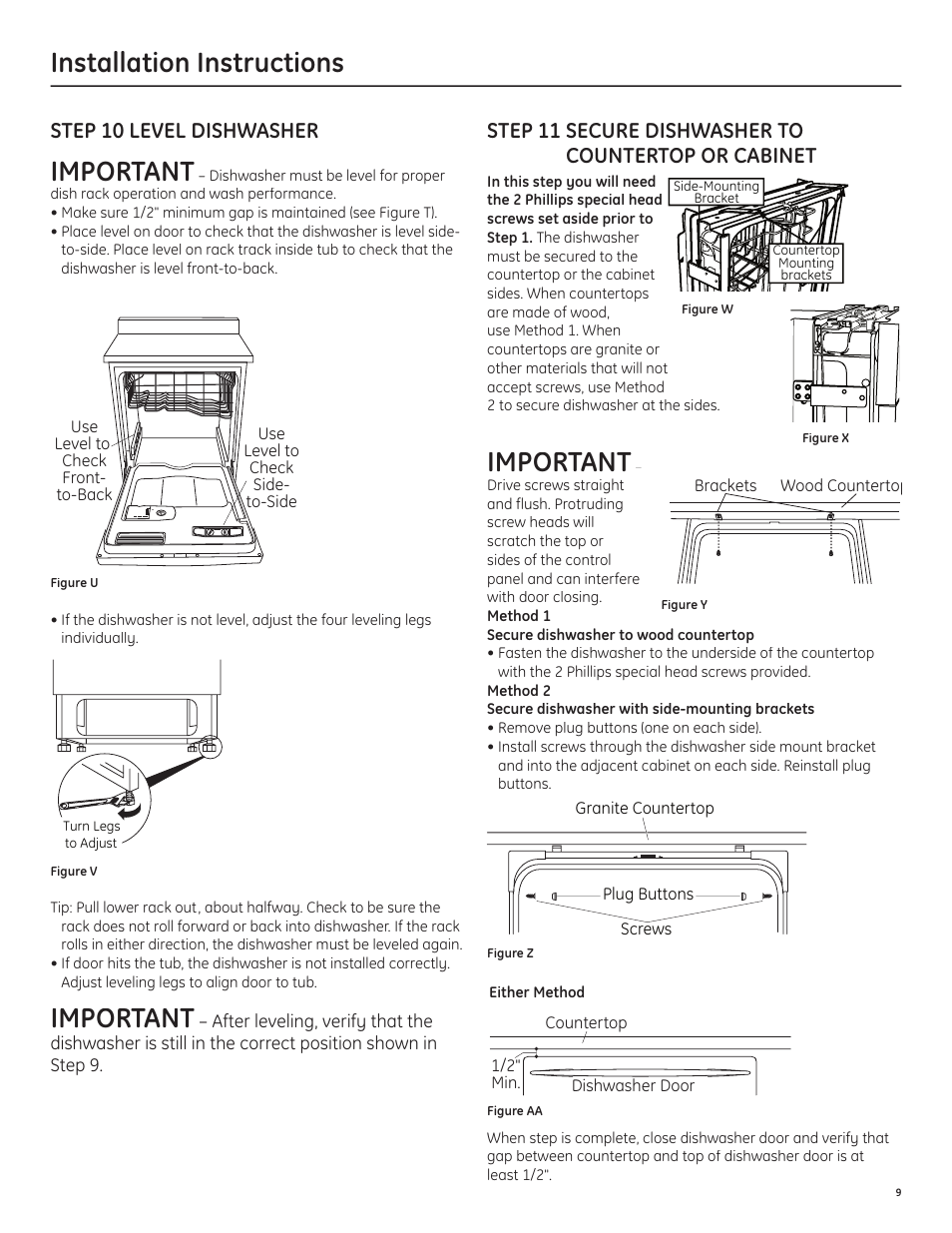 Owner's Manual Ge Dishwasher