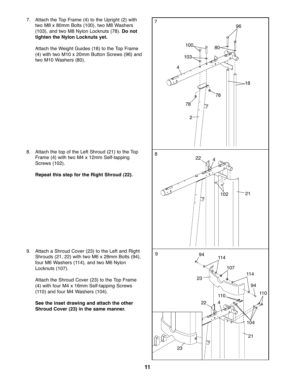 Gold's Gym GGSY3066.1 User Manual | Page 11 / 36