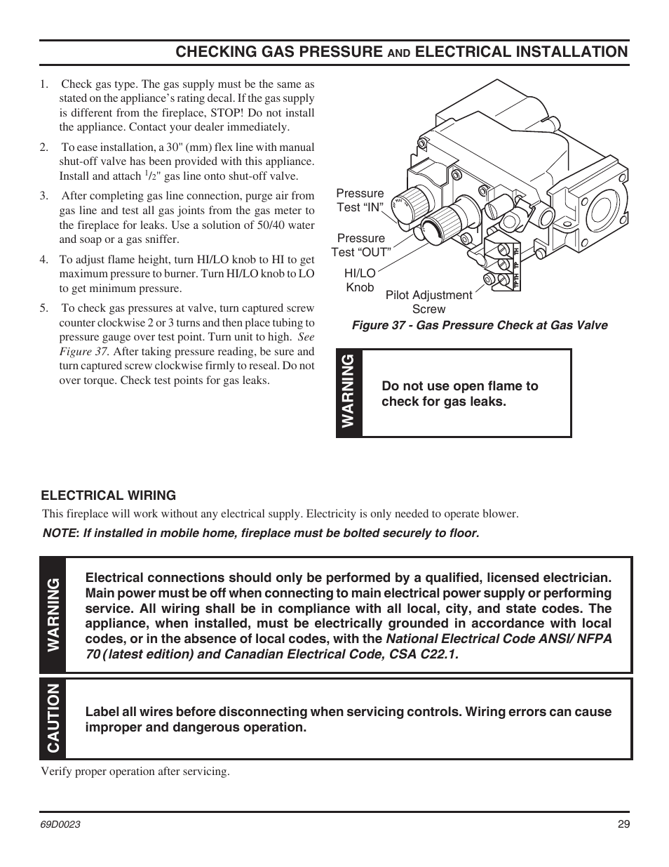 Gas Fireplaces Electrical Wiring Wiring Diagram Update