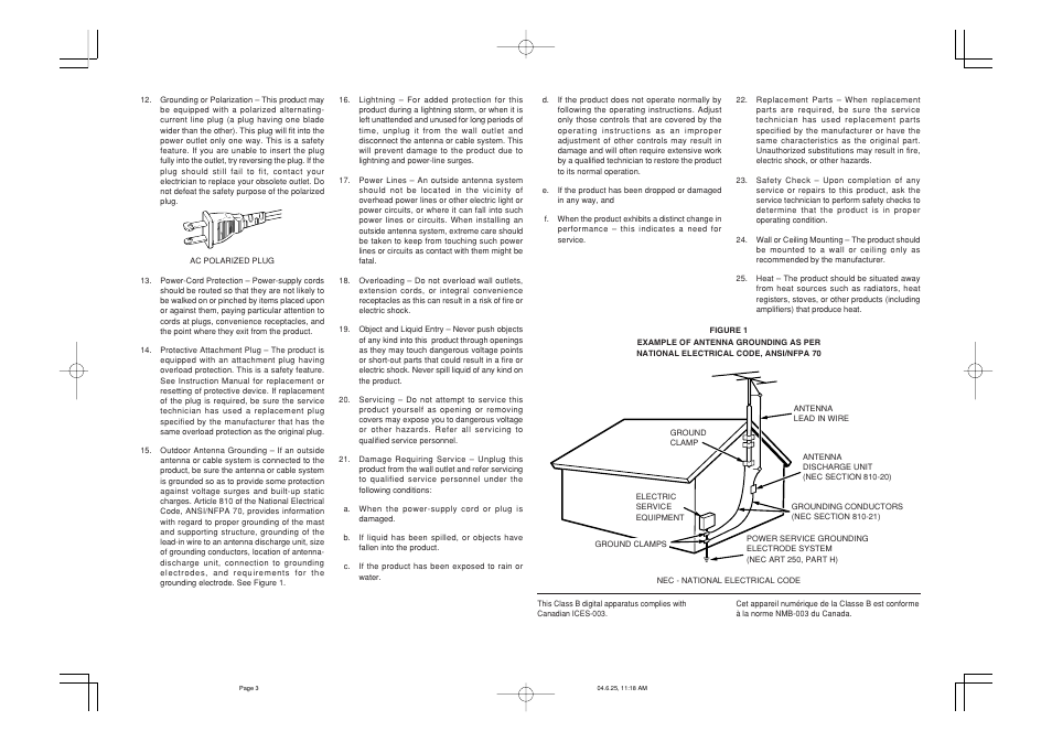 Marantz SR4500 User Manual | Page 3 / 41
