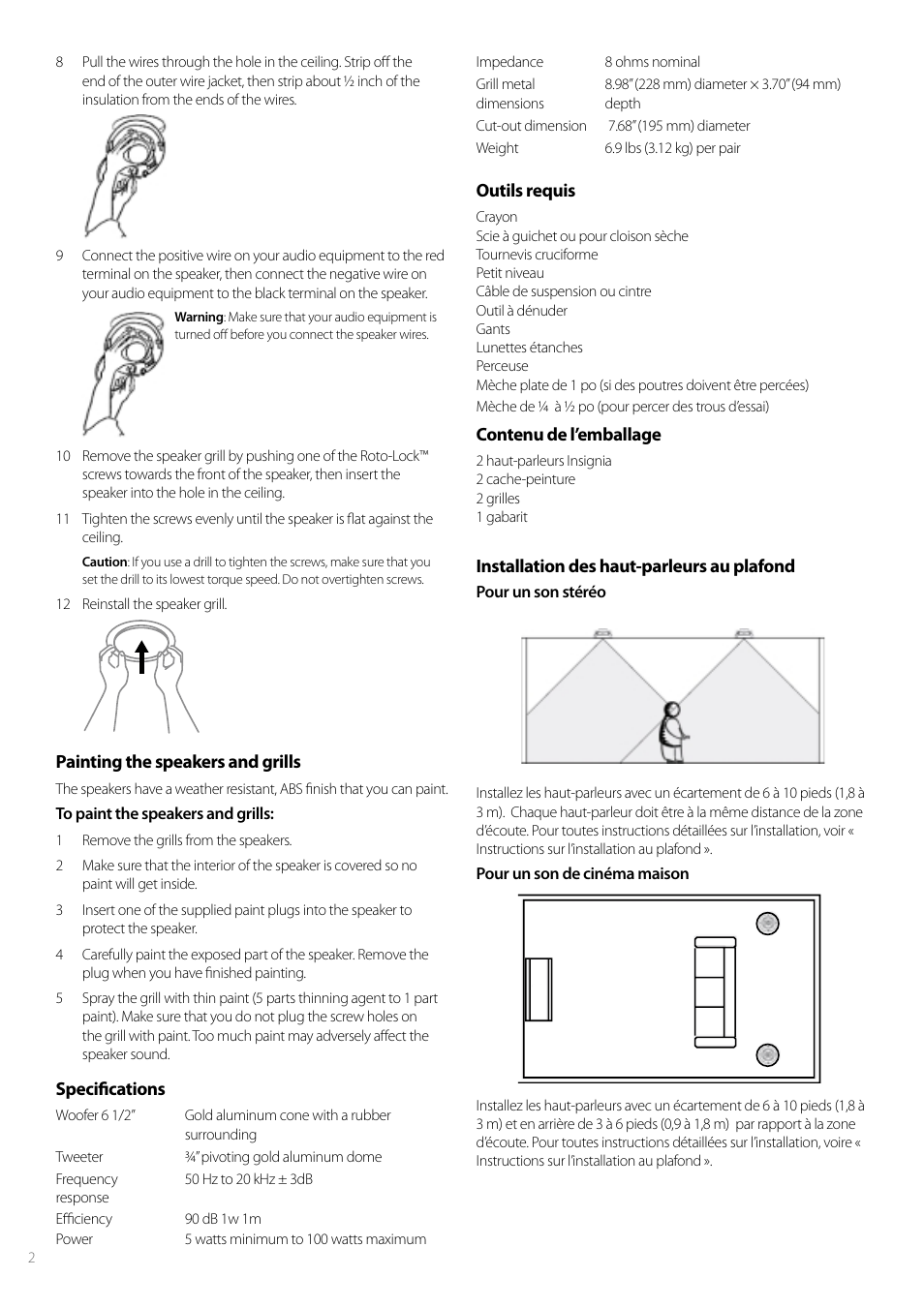 Insignia NS-C6500 User Manual | Page 2 / 8