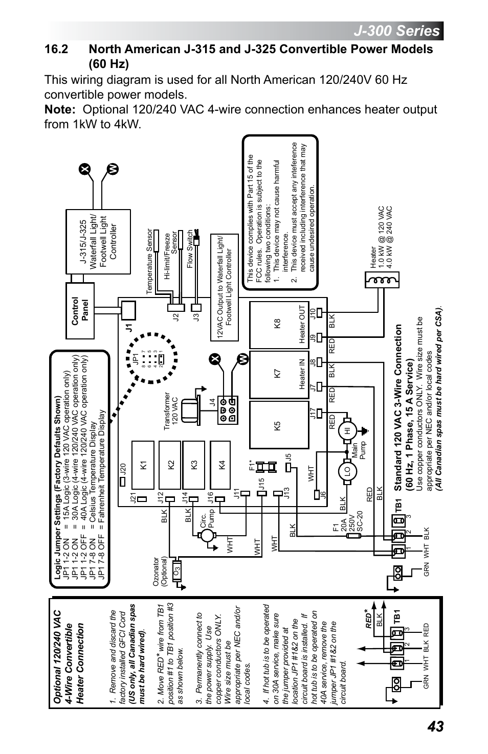 2 north american j-315 and j-325 convertible power, Models (60 hz), J