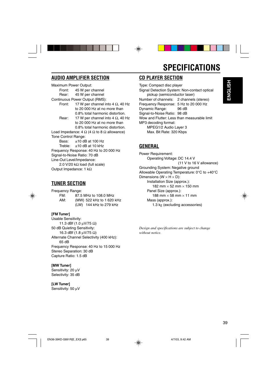 jvc kd-s891r manual