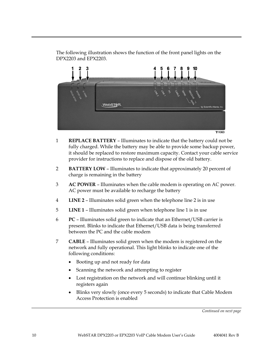 Scientific Atlanta Cable Modem User Manual