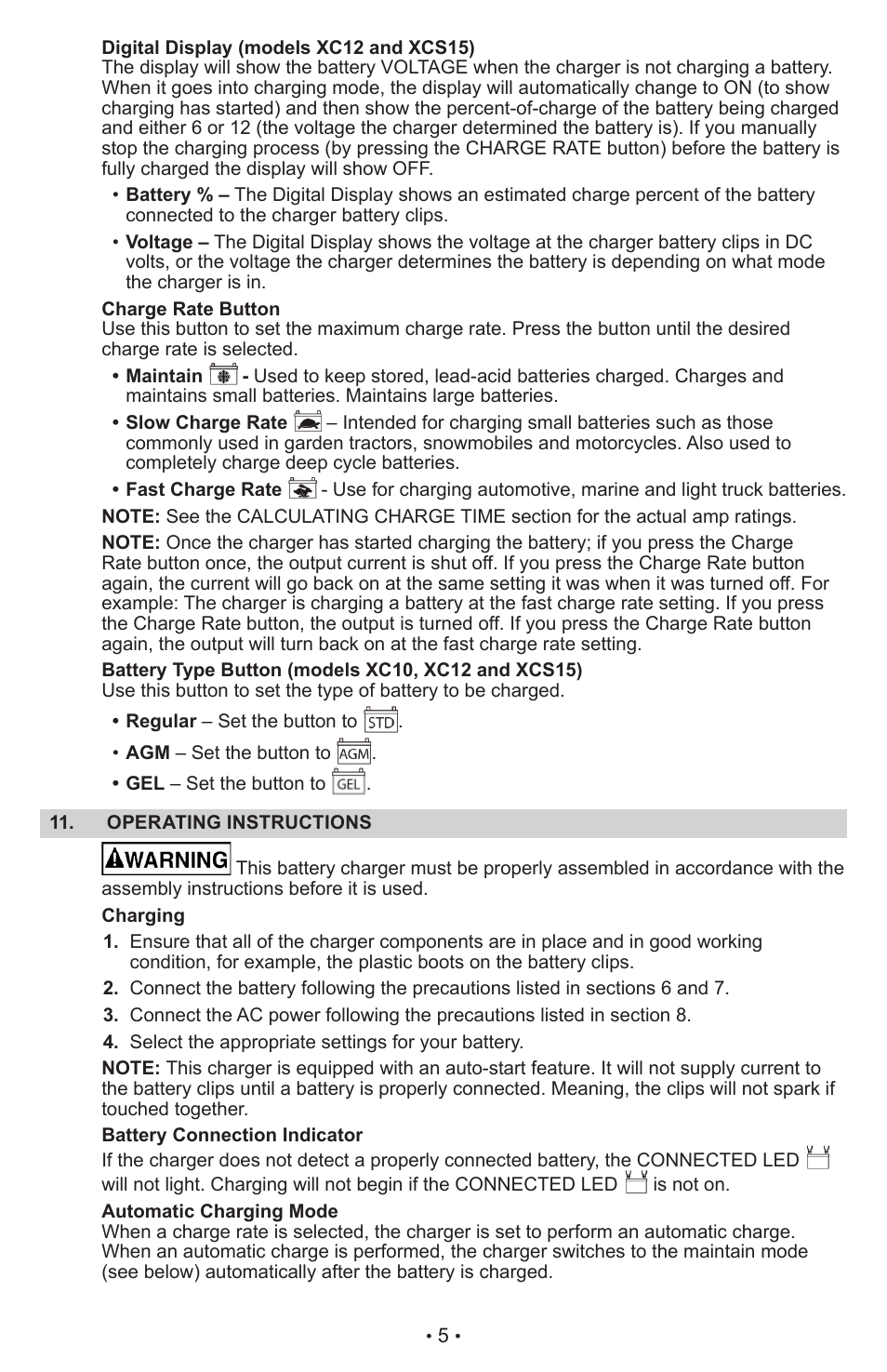 Schumacher XC10 User Manual | Page 6 / 26 | Also for: XCS15, XC12