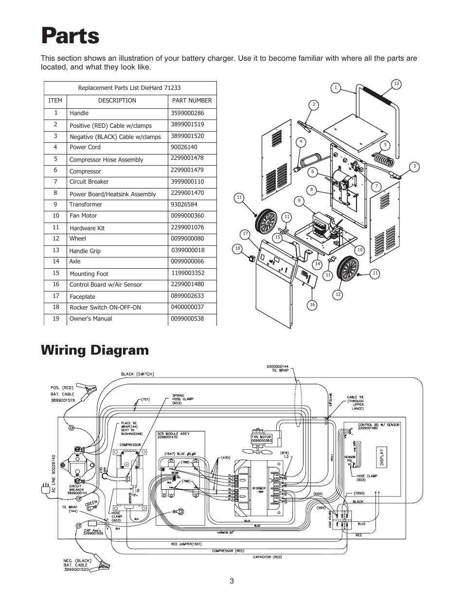 Parts  Wiring Diagram