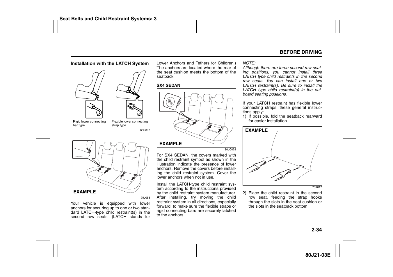 Suzuki SX4/SX4 SEDAN User Manual | Page 47 / 278