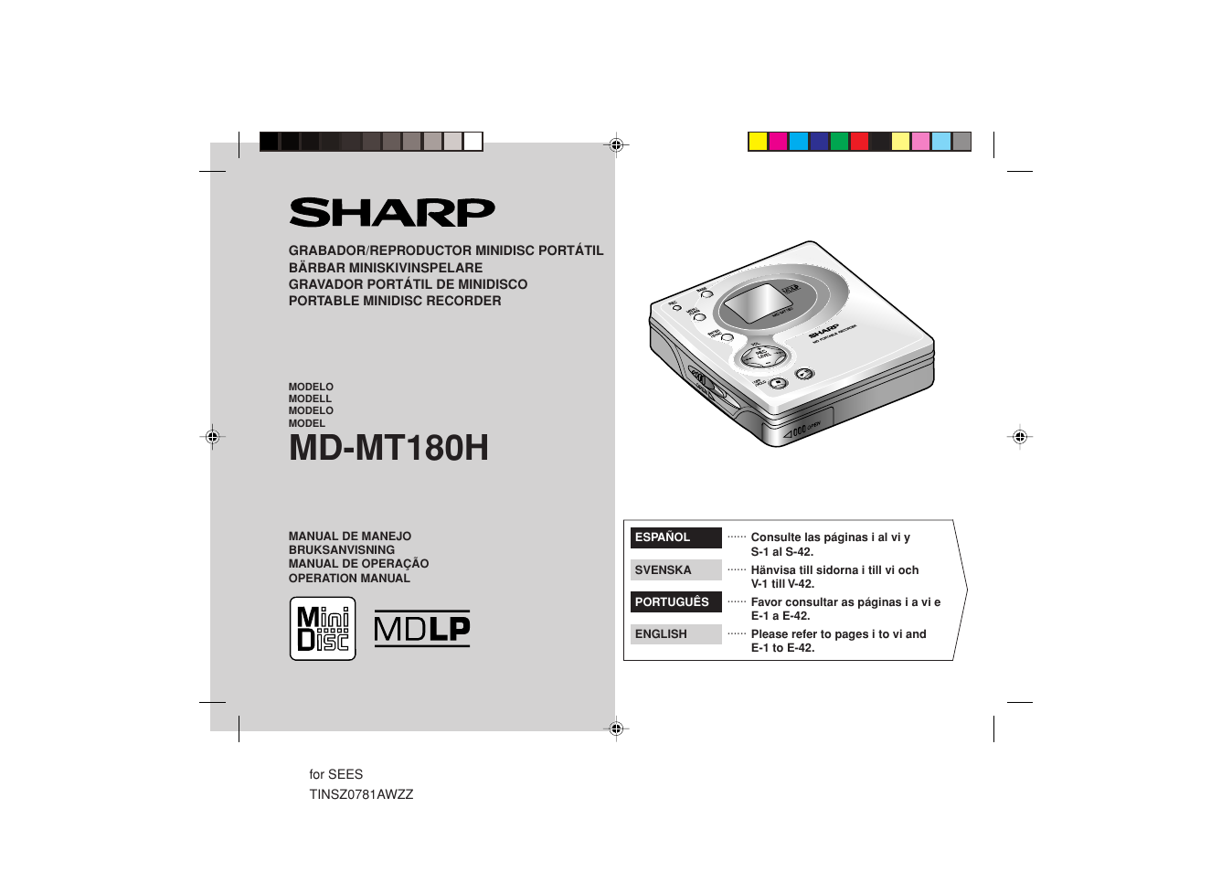 Sharp MD-MT180H User Manual | 45 pages