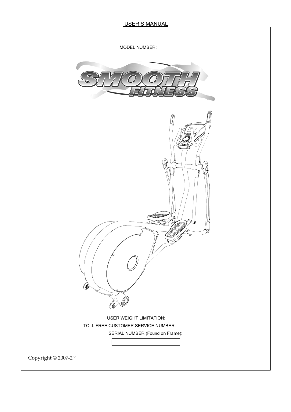 Smooth Fitness CE 2.1 User Manual | 38 pages