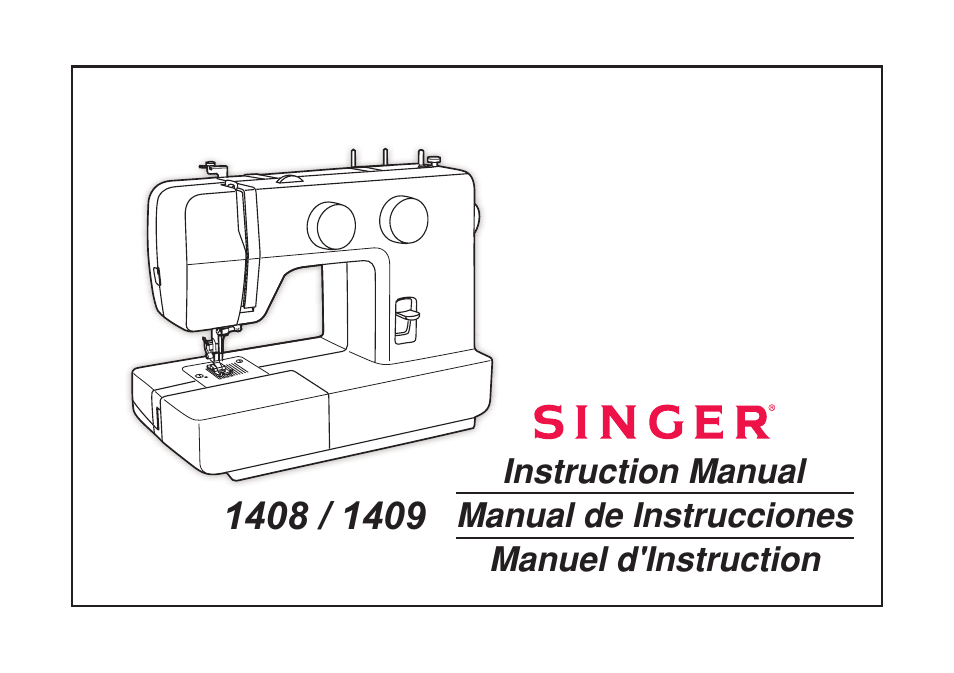 SINGER 1408 User Manual | 62 pages | Also for: 1409 PROMISE Instruction