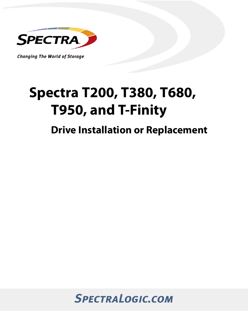 Spectra Logic T380 User Manual | 27 pages | Also for: T680, T200, T950