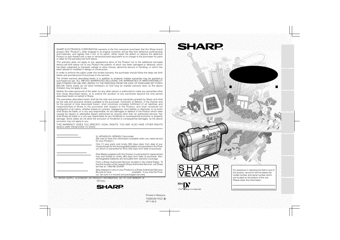 Free sharp user manuals
