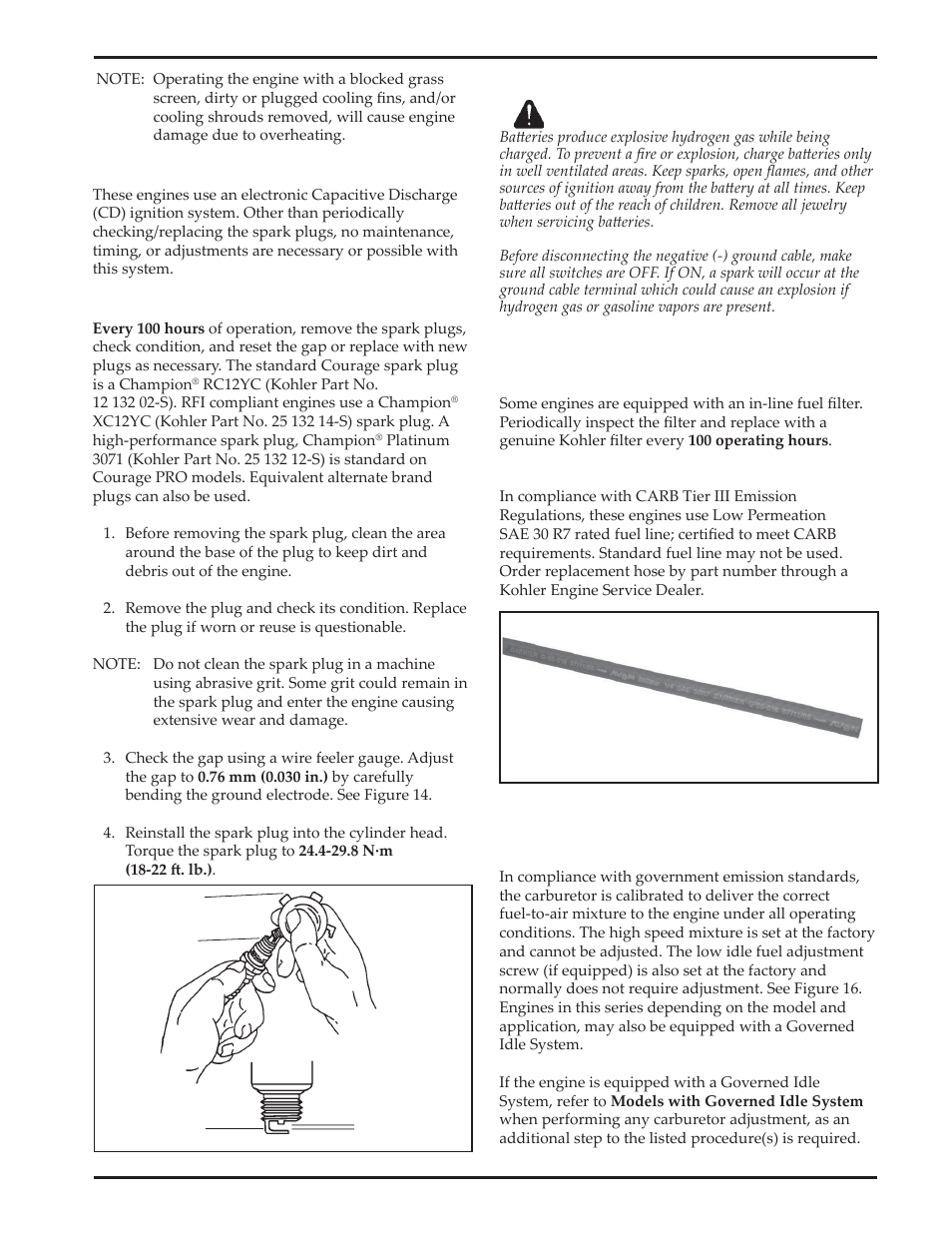 Kohler Courage SV720 User Manual | Page 11 / 20 | Also for: Courage PRO