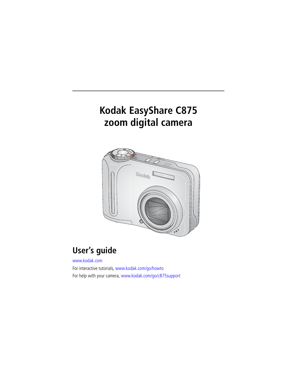 KODAK EASYSHARE C875 MANUAL PDF