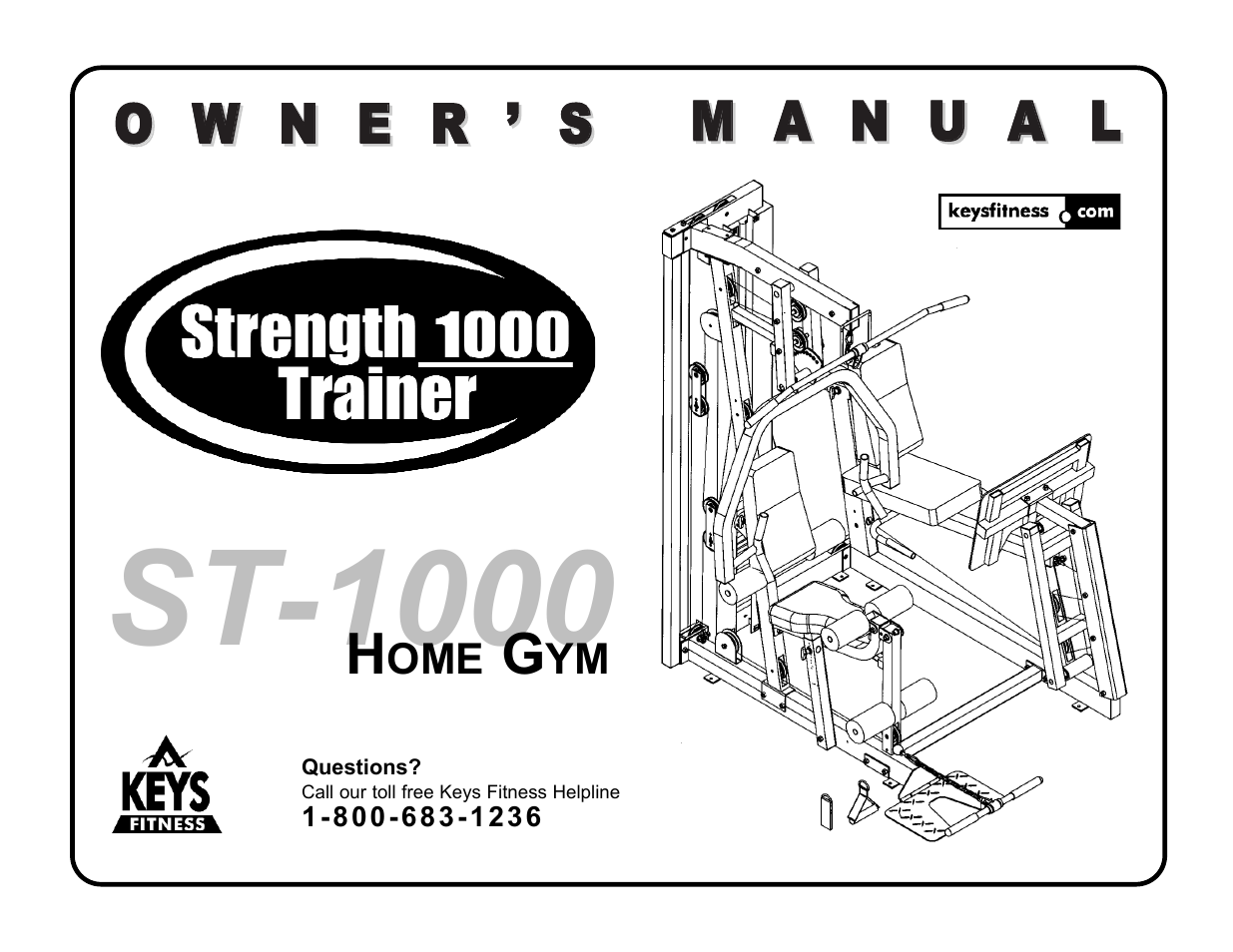 Keys Fitness Strength trainer ST-1000 User Manual | 32 pages