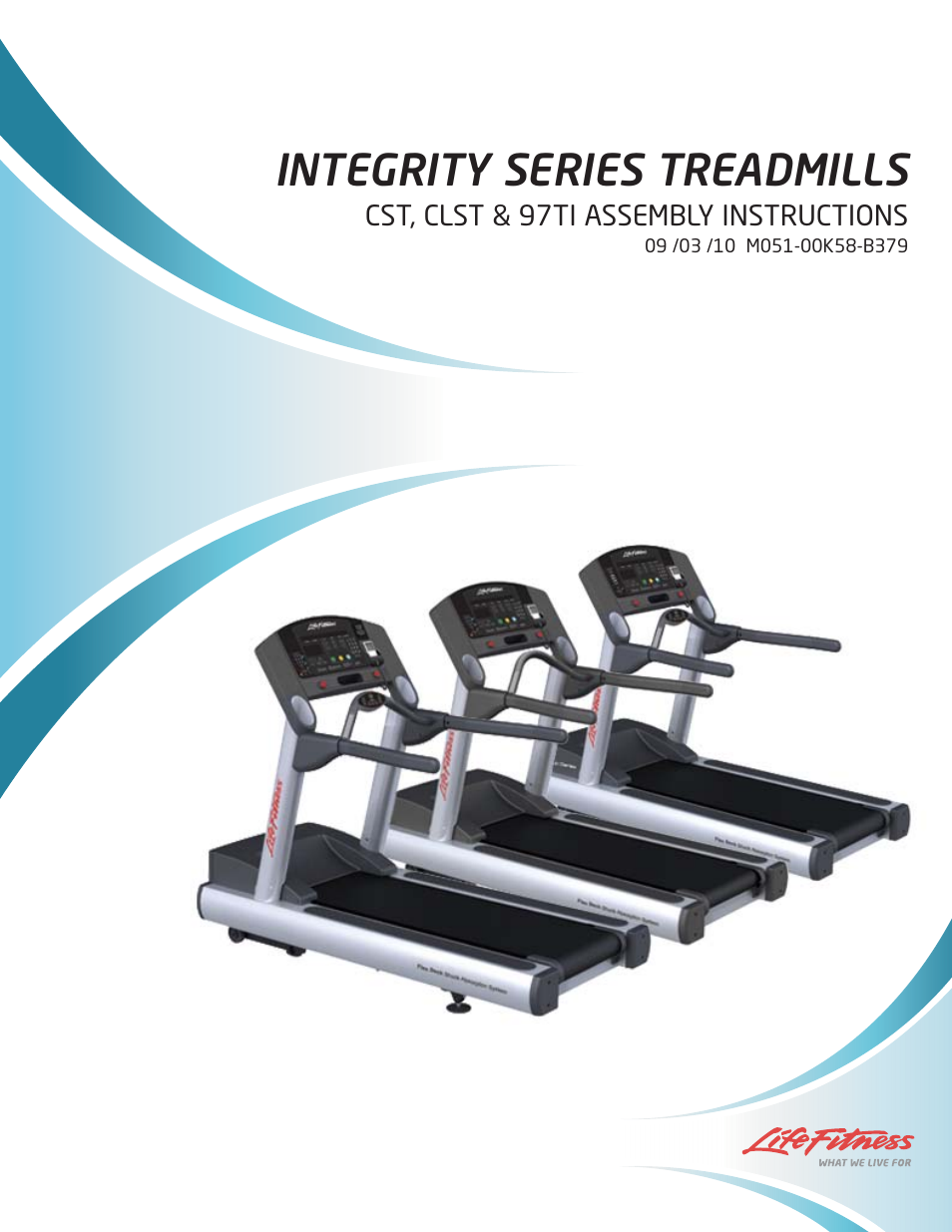 Life Fitness 97ti Treadmill User Manual