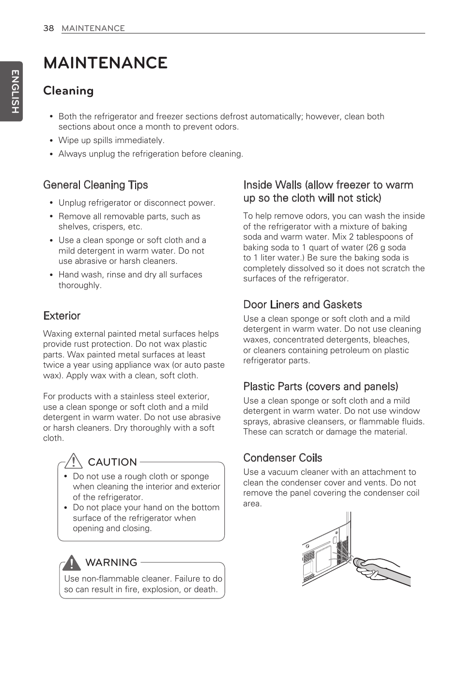 Maintenance Cleaning Lg French Door Refrigerator