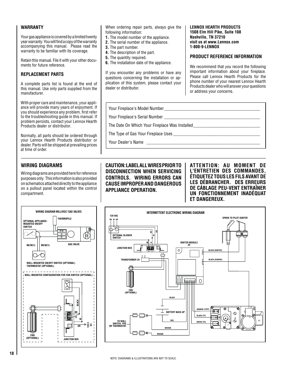 Wiring Diagrams  Warranty  Replacement Parts