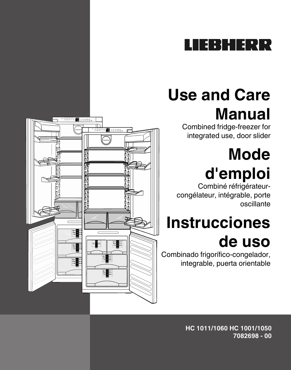 Liebherr HC1011 User Manual | 52 pages