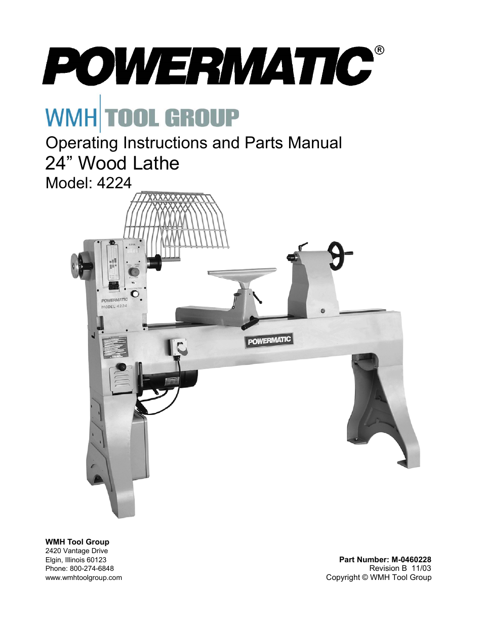 Wood lathe parts diagram