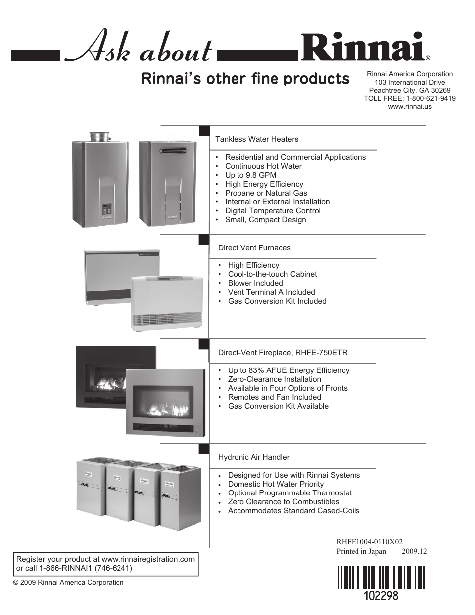 Rinnai ENERGYSAVER ES38 User Manual | Page 44 / 44