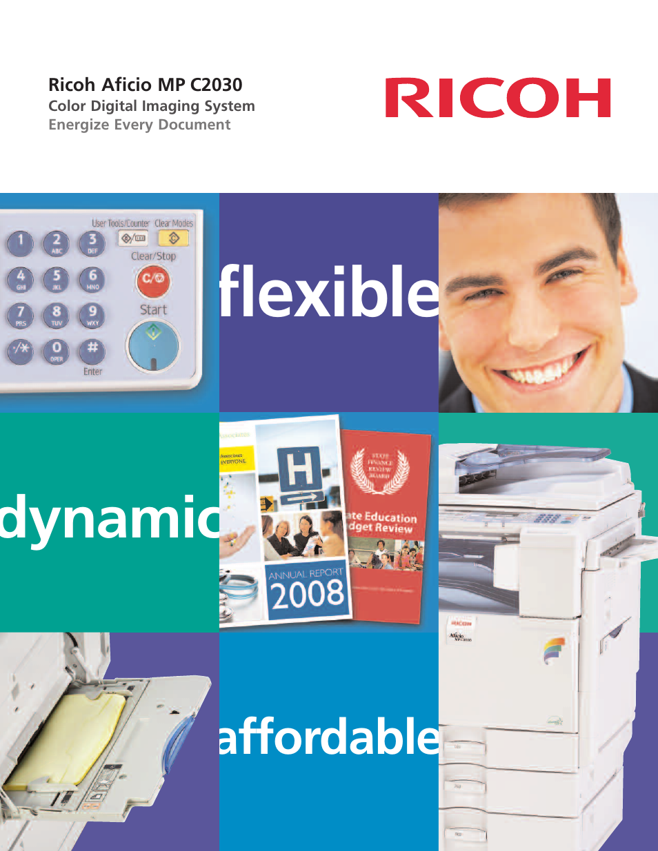 Ricoh Aficio MP C2030 User Manual | 2 pages