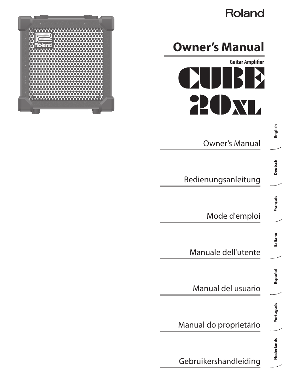 Roland CUBE 20XL User Manual | 16 pages
