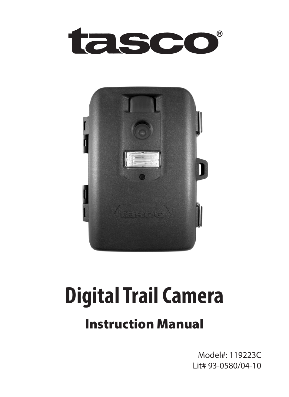 Tasco Digital Trail Camera 119223C User Manual | 20 pages