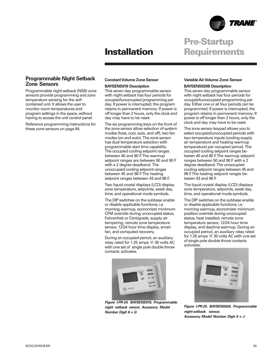Pre-startup requirements, Installation | Trane IntelliPak SCWG 020 User