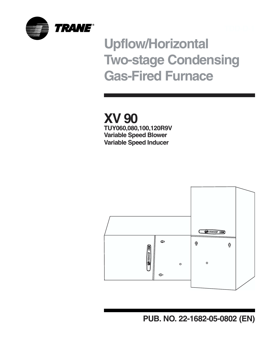 Trane XV 90 User Manual | 16 pages | Also for: 080, 120R9V, 100