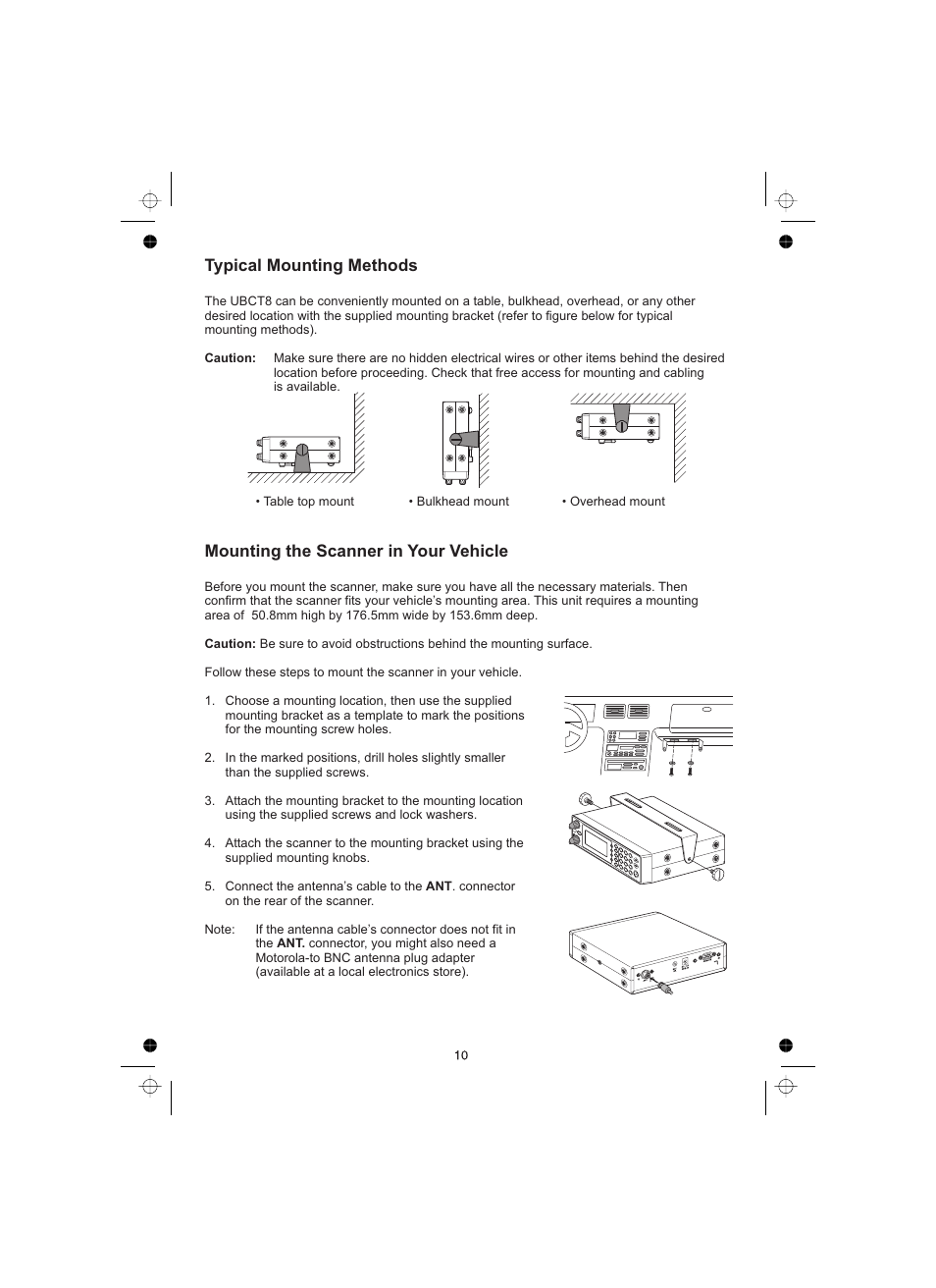Uniden UBCT8 User Manual | Page 14 / 68