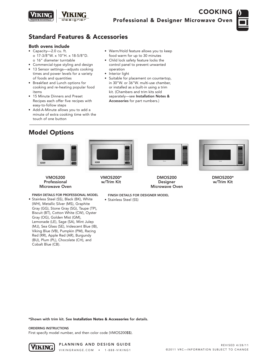 Viking Vmos200 User Manual 4 Pages Also For Dmos200