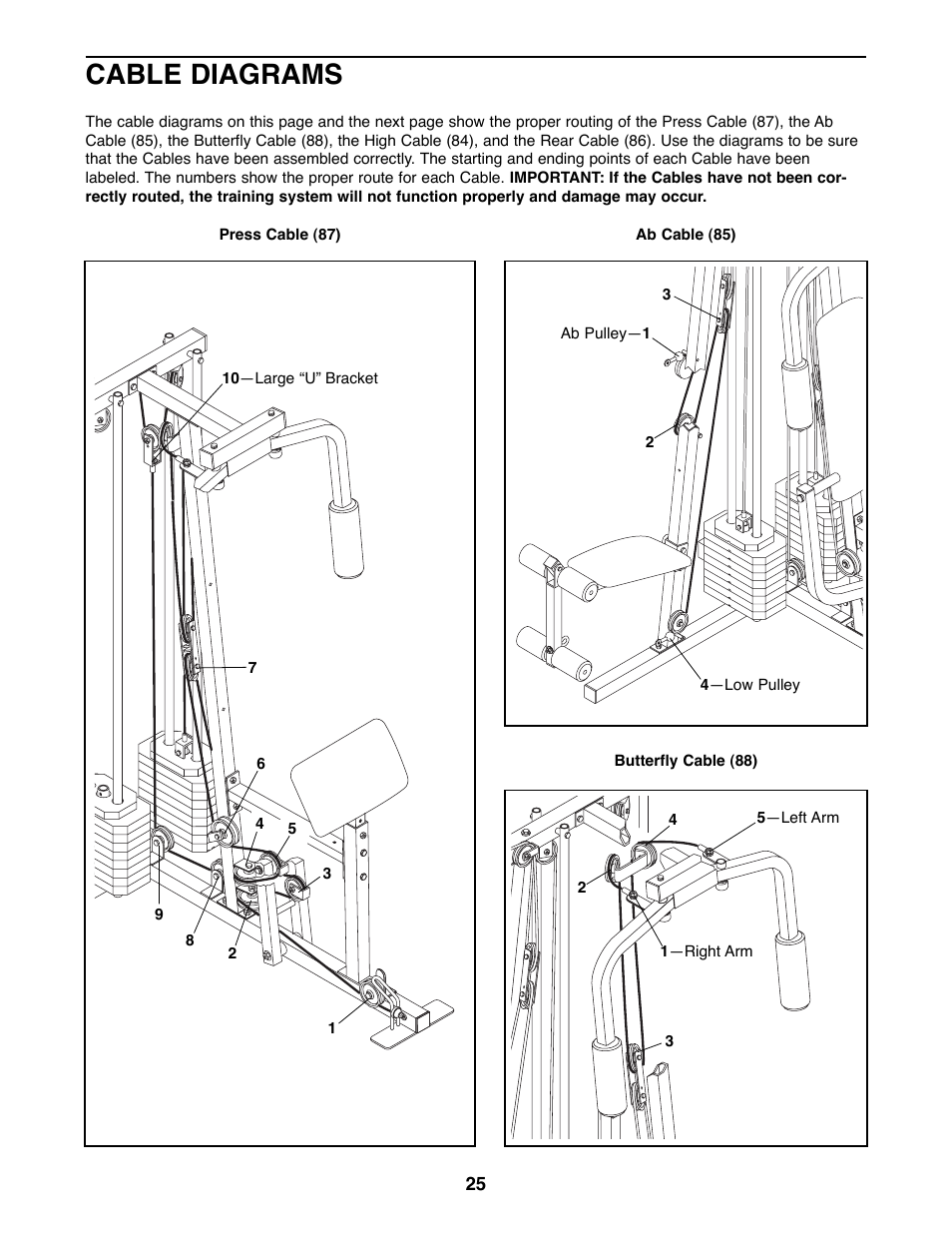 Weider Pro 9940 Workout Chart