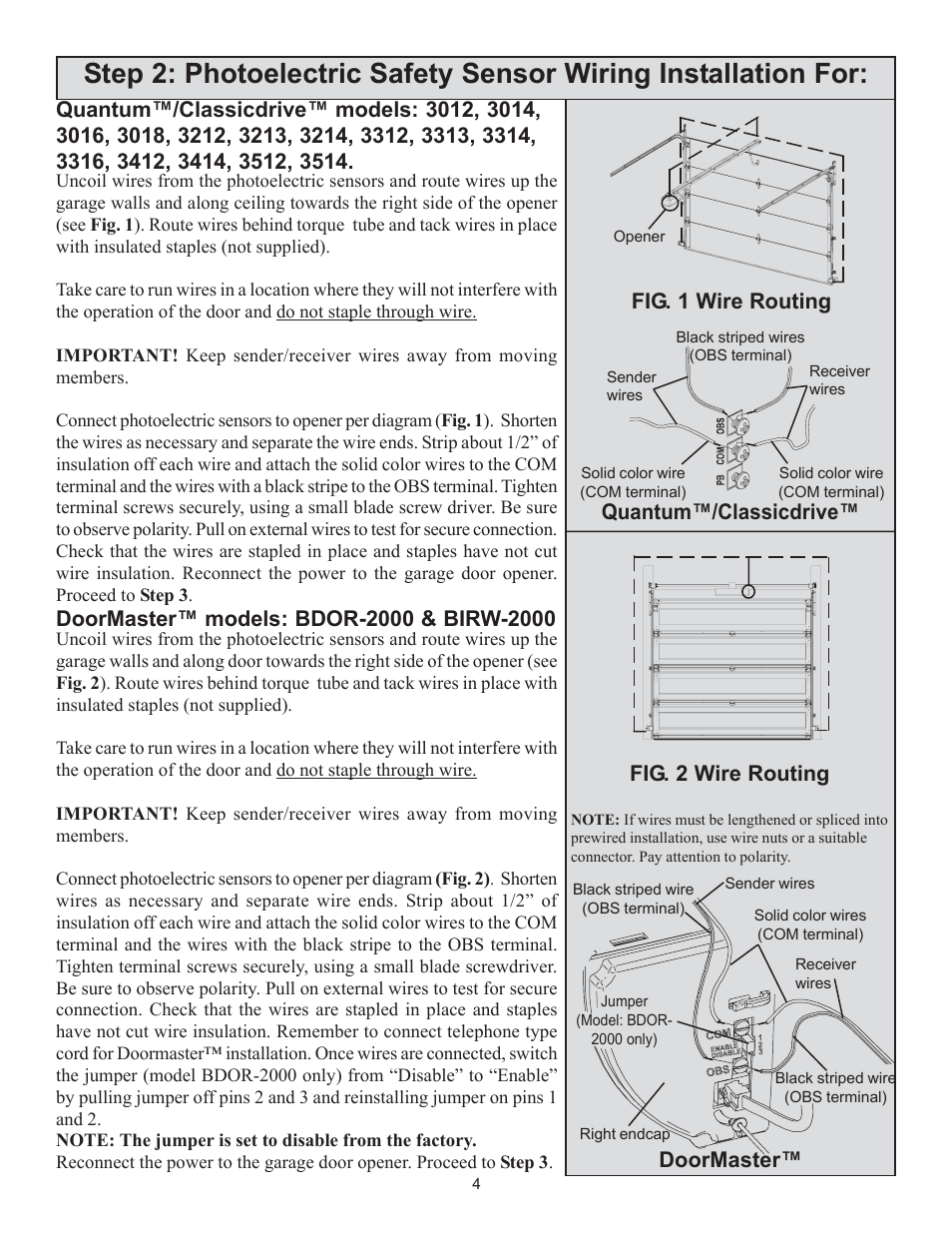 Doormaster | Wayne-Dalton 3014 User Manual | Page 4 / 7