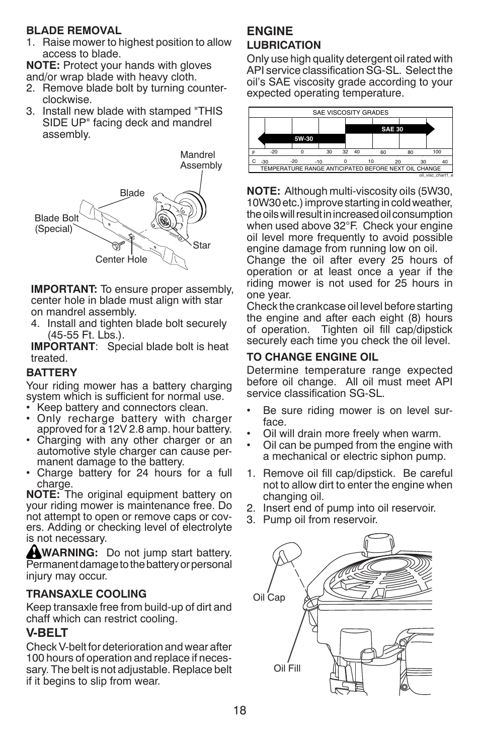 V-belt, Engine | Weed Eater ONE WE261 User Manual | Page 18 / 40