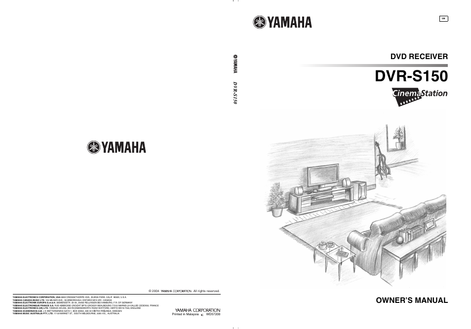 Yamaha DVR-S150 User Manual | 99 pages