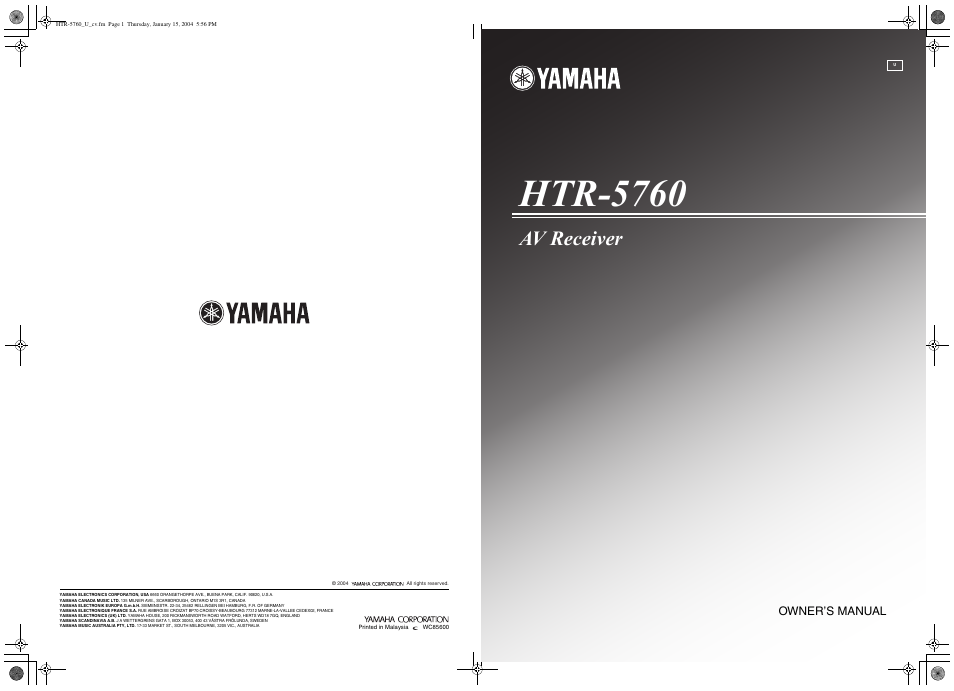 HTR 5760 MANUAL PDF