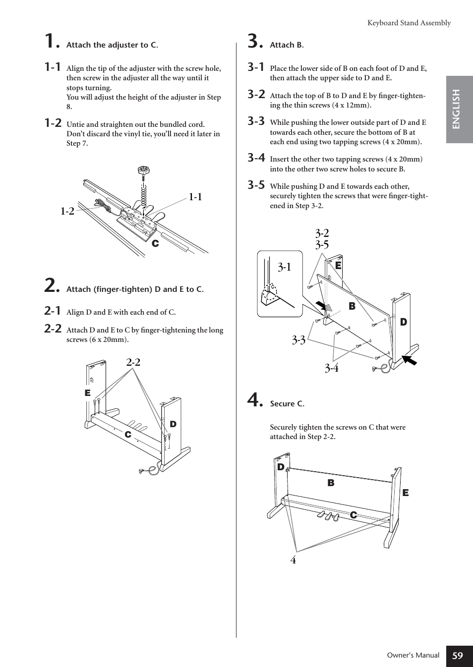 Yamaha ARIUS YDP-181 User Manual | Page 59 / 70