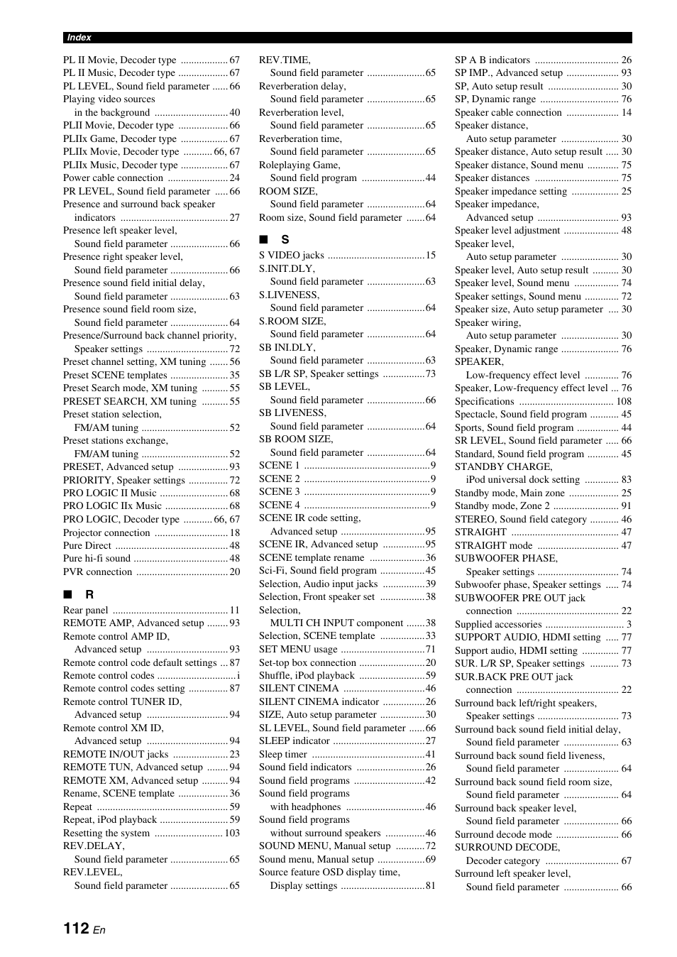 Yamaha RX-V661 User Manual | Page 118 / 130