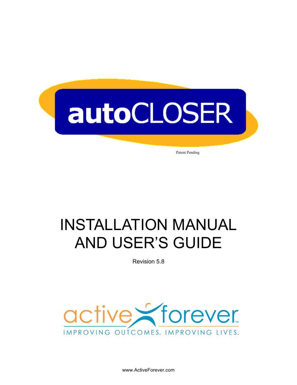 Activeforever Autocloser Automatic Garage Door Closer User Manual