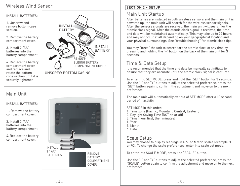 00825 - inst08 pg3.pdf, Wireless wind sensor, Main unit | AcuRite 00825