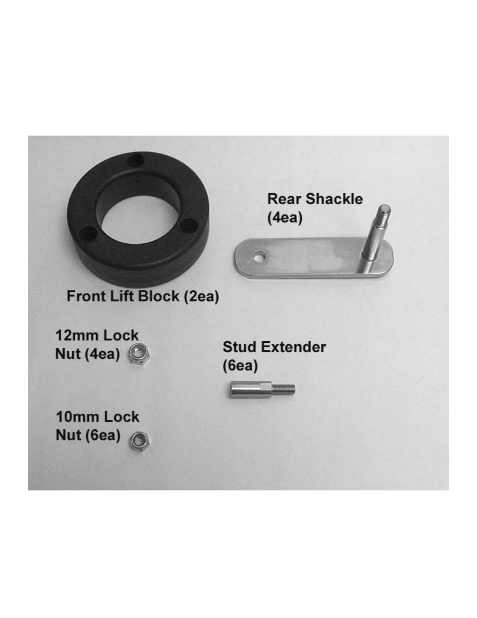 Parts diagram | High Lifter Lift Kit for Kubota RTV 1140 CPX User