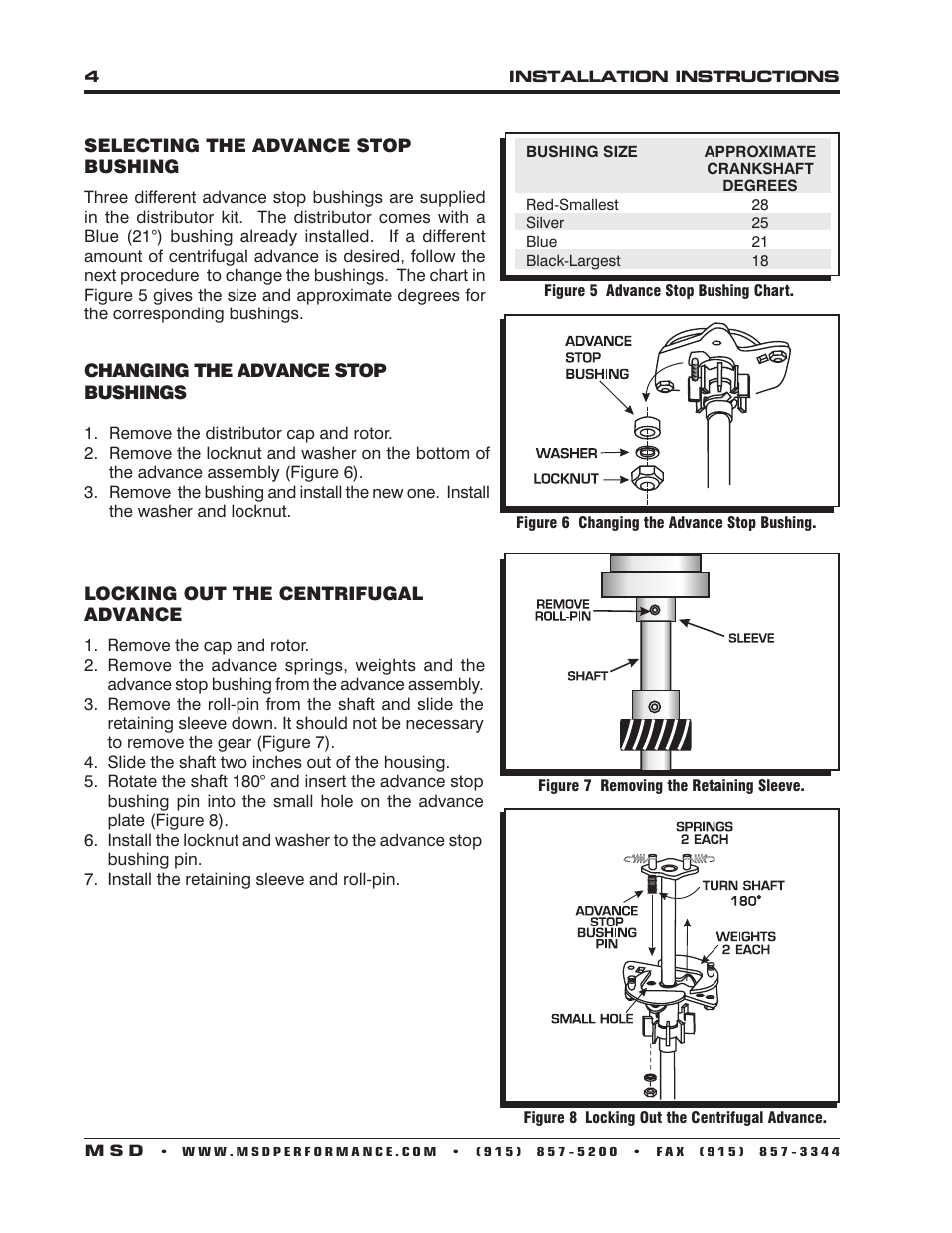 MSD 8350 Ford 351C-460 Ready-To-Run Pro-Billet Distributor Installation User Manual | Page 4 / 8